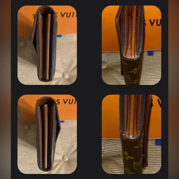 💯Authentic Louis Vuitton Portefeuille Sarah Long Wallet w/Chain inclusion - Picture 6 of 17